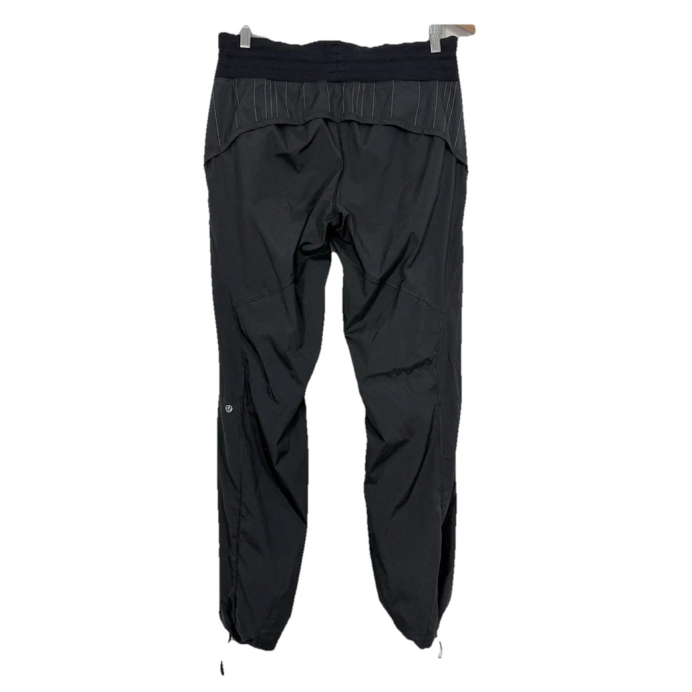 Lululemon Dance Studio Pants Black Cinch Leg Size 8 Athleisure Yoga Casual